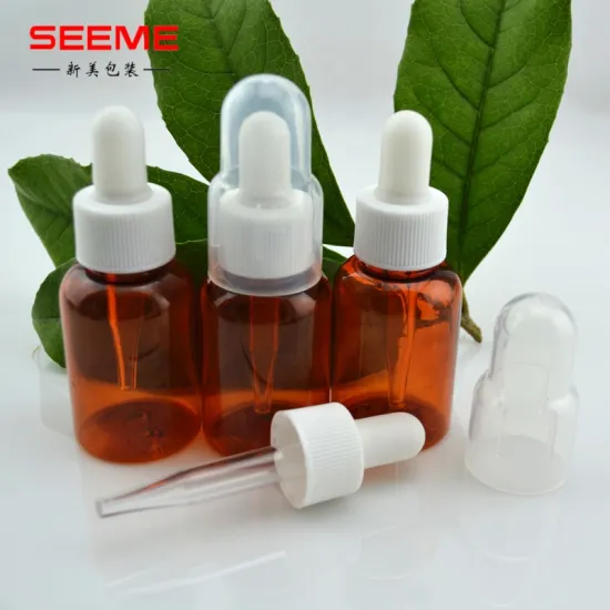 Plastic Dropper Bottles with Golden Band - 10ml to 50ml