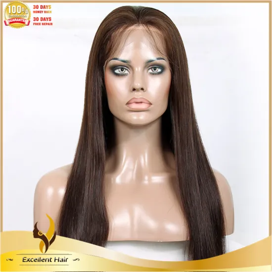 Long hair china sex chocolate brown hair color lace front human hair wig