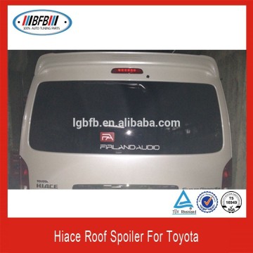 ABS plastic rear truck spoiler auto roof spoilers fit for hiace