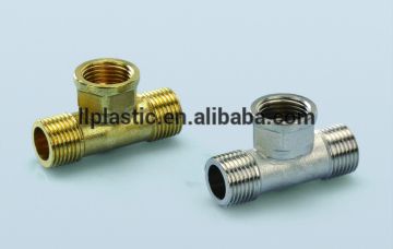 casting brass fittings brass male and female tee