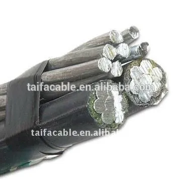 Aerial Bundle Cable overhead cable bundled cable 1/0 2 AWG 4 AWG 6awg cable
