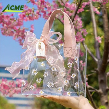 PVC Transparent Tote Bags and Handbags for Wedding, Christmas, and EID Gifts
