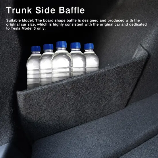 2019 Trunk Partition Parts Car Tail Box Storage Baffle Car Accessories For Tesla Model 3 Mats For Car Interior Accessories