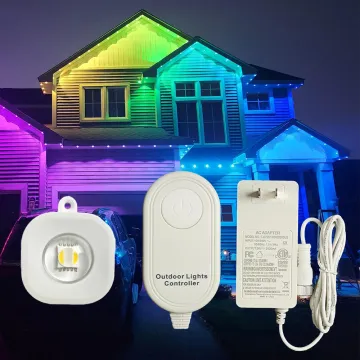 100FT Waterproof RGBW LED Pixel Trim Lights - Perfect Outdoor Christmas Decoration