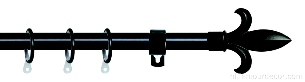 Zwaardvormige kop aluminium legering gordijnroede