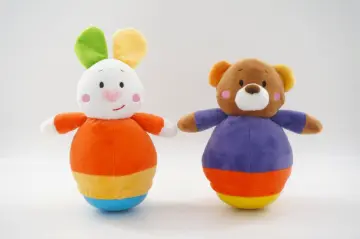 Plush tumbler toy with different animal body