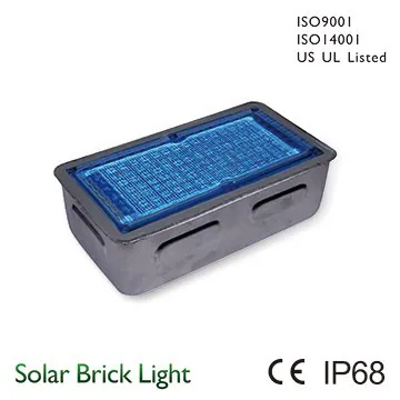 LED solar brick light with CE&IP68