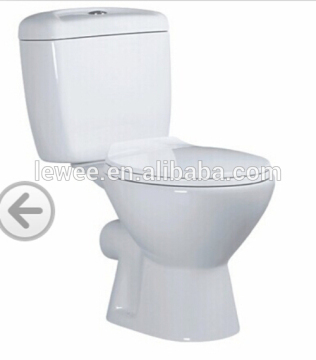 Bathroom washdown p-trap ceramic two piece toilet LW-1024