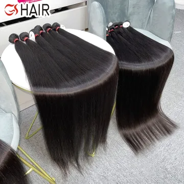 GS Unprocessed Virgin Cuticle Aligned Indian Human Hair Bone Straight Bundles
