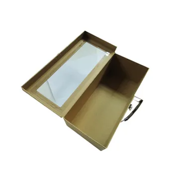 Cardboard Kraft Gift Paper Box with Window