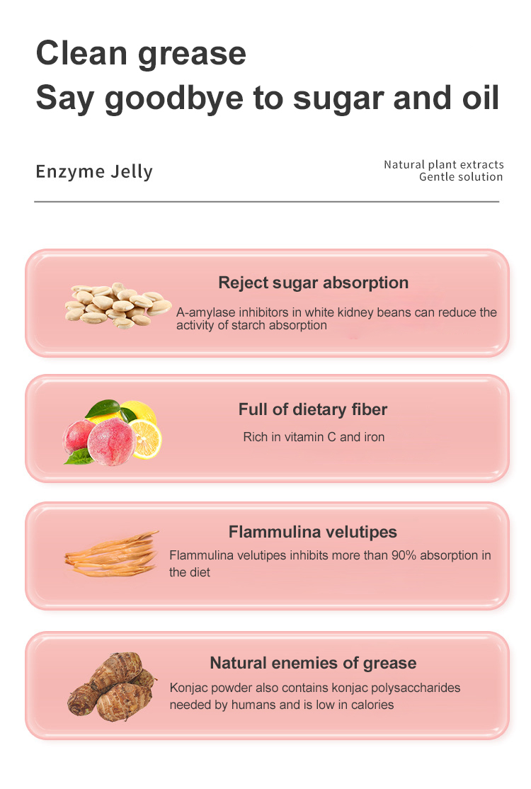 OEM/ODM magic slim weight loss fruit and vegetable enzyme jelly weight loss enzyme diet jelly