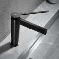 Wholesale brass solid metal grey bathroom sink mixer tap faucet basin hot cold