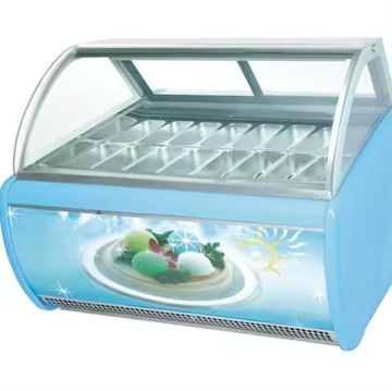 Icestands Refrigerator: 12 16 24 Pans Italian Ice Cream Display Freezer