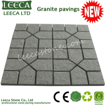 Saw cut granite pattern paving stone