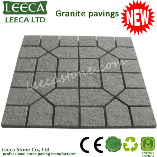 Saw cut granite pattern paving stone
