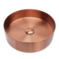 Stainless Steel Handmade Round Rose Gold Sink