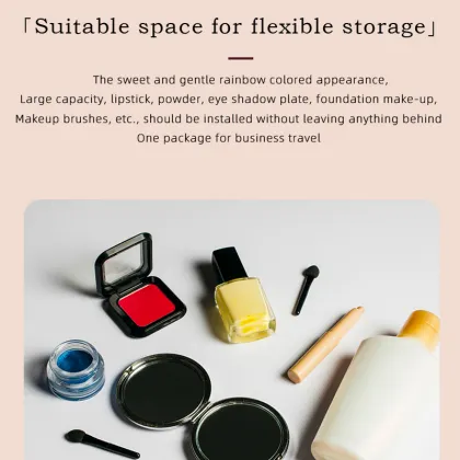 Canvas foil makeup bag/Canvas makeup bag