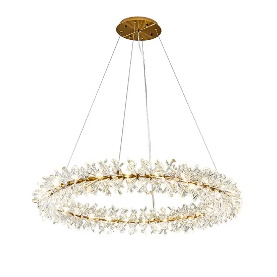 Post-modern Customized Luxury K9 Crystal Garland Chandelier for Dining Room