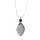 Natural Gemstone Agate Necklace with Silver Chain