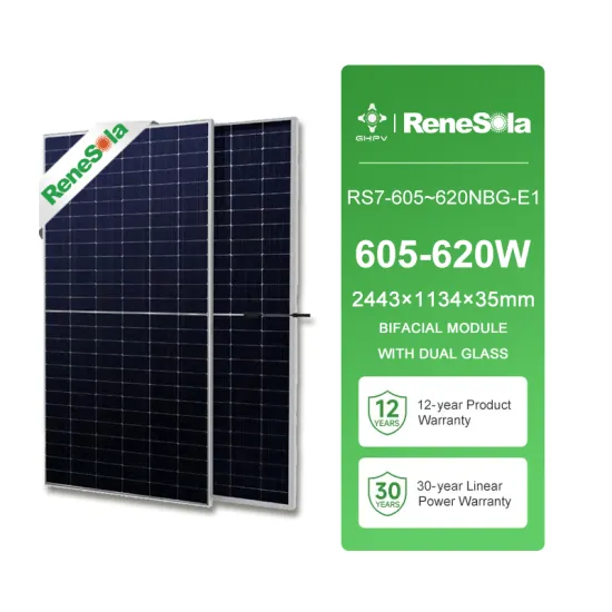 Renesola High-Power Monocrystalline Bifacial Shingled Solar Panels: 605W, 610W, 615W, and 620W Models