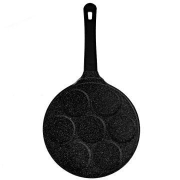 Cast Aluminum 7-Hole Round Grill Griddle Pan