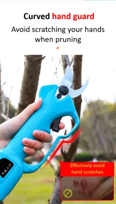 Cordless battery powered pruner shears electric
