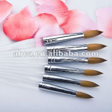 Best selling crystal kolinsky new nail cosmetic art brush