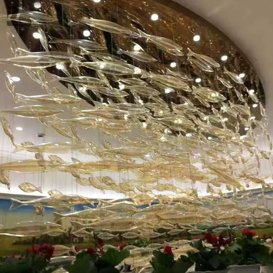 INSHINE Gold Cluster Bright Hanging Pendant Light