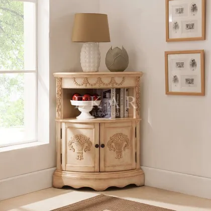 Vintage Corner Cabinets, Living Room Storage Cabinets