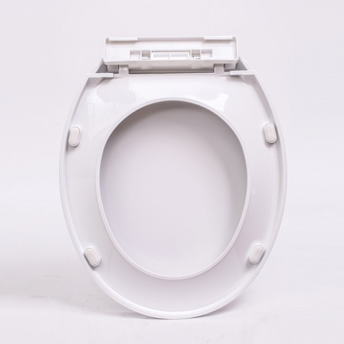White Plastic Automatic Heated Toilet Seat And Cover