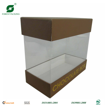 TOP AND BOTTOM GIFT BOX WITH CLEAR WINDOW