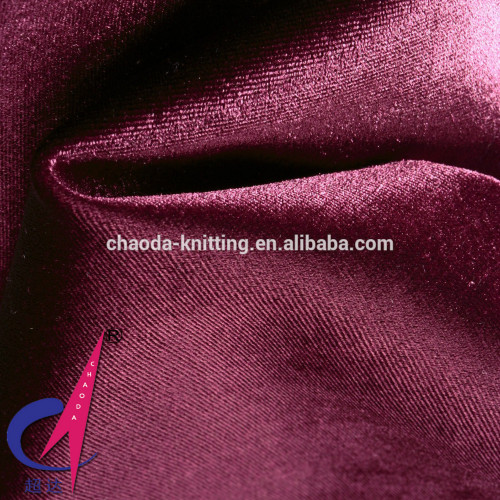 Polyester Spandex Velvet knitting fabric