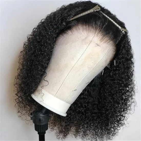 Short Curly Lace Wig Human Hair Bob Cut Full Lace Wigs With Baby Hair Virgin Brazilian Bob Curly Lace Front Wig