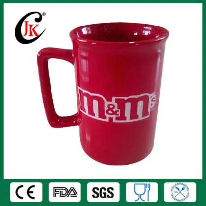 Hot sale creative design cheap ceramic m&m coffee mug