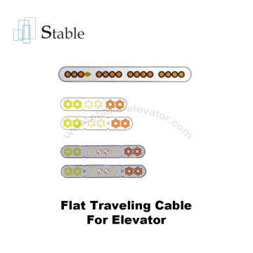 Composants d&#39;ascenseur professionnels Câble de voyage plat