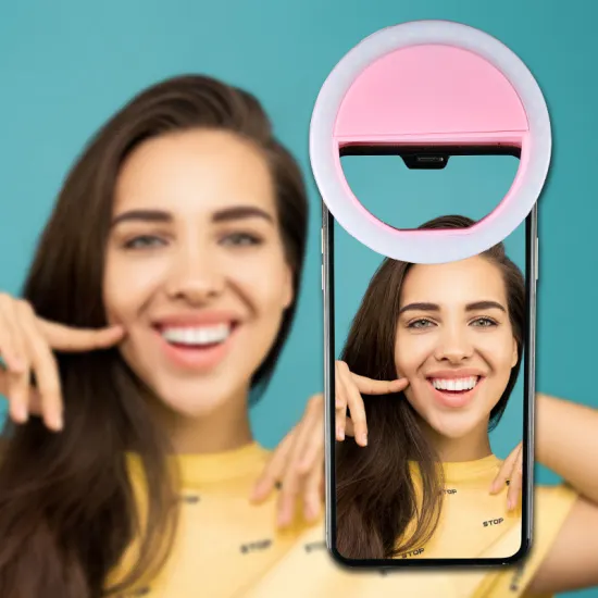 Professional Mini Selfie Ring Light for Phone: Portable Beauty and Makeup Illumination