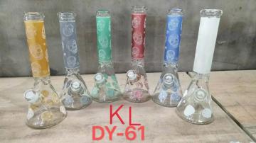 25cm Height Multiple Color Beaker Base Glass Bongs