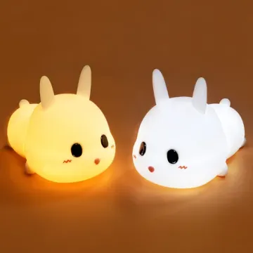 Linda lámpara de silicona animal de dibujos animados para decoración de la noche del bebé