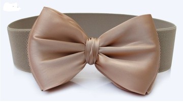 Fashion woman elastic Bow belt