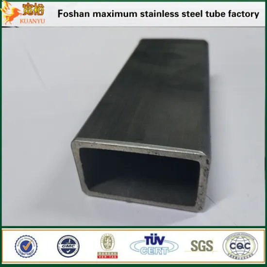 Customized steel 304 rectangle shape stainless steel pipe