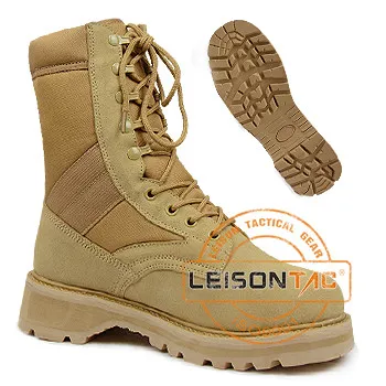 Tactical Boots waterproof nylon and cowhide leather