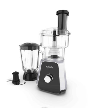 500W Multi Food Processor - Stainless Steel Blades & Glass Jug Blender Mixer