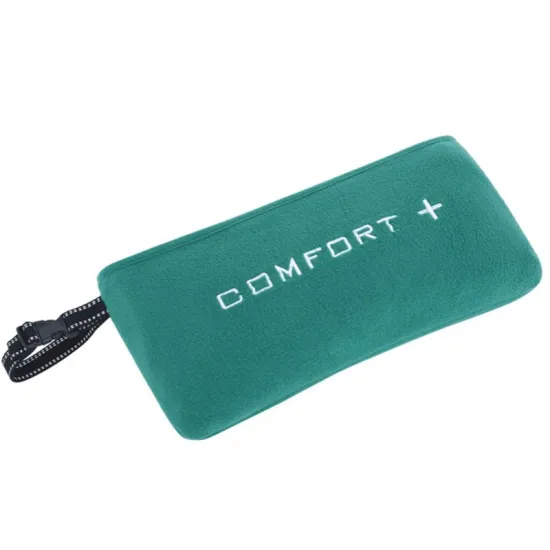 Custom brand promotion airline travel braid plait fleece blanket with logo