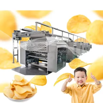 Small Fried Potato Chips Processing Machine Line