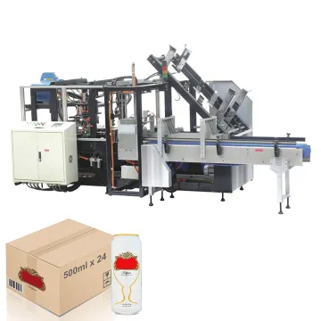 Hot Melt Glue Carton Wraparound Bottle Packing Machine