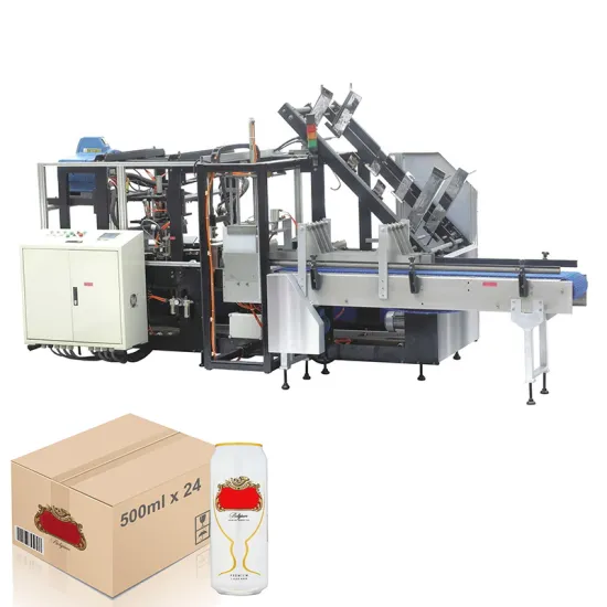 Hot Melt Glue Carton Wraparound Bottle Packing Machine
