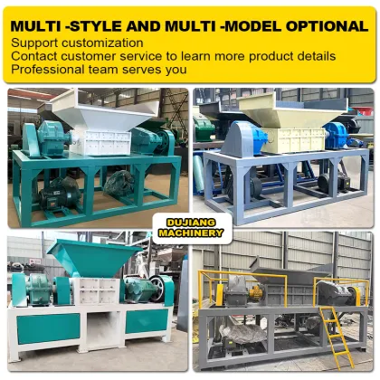 Double Shaft Waste Textile Shredder