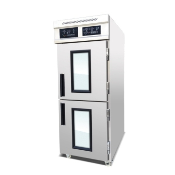 32-Trays Upper and Lower Double Door Refrigerated Proofer: Ideal Equipment for Bread Fermentation in Hotel Kitchens