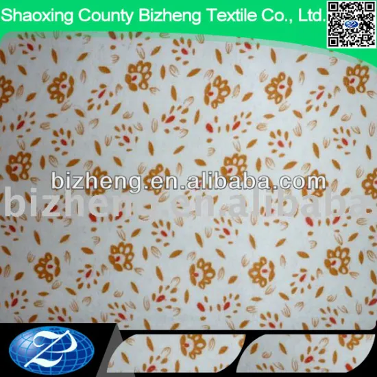 Floral digital printed 100% thick cotton flannel fabric for ladies blouse