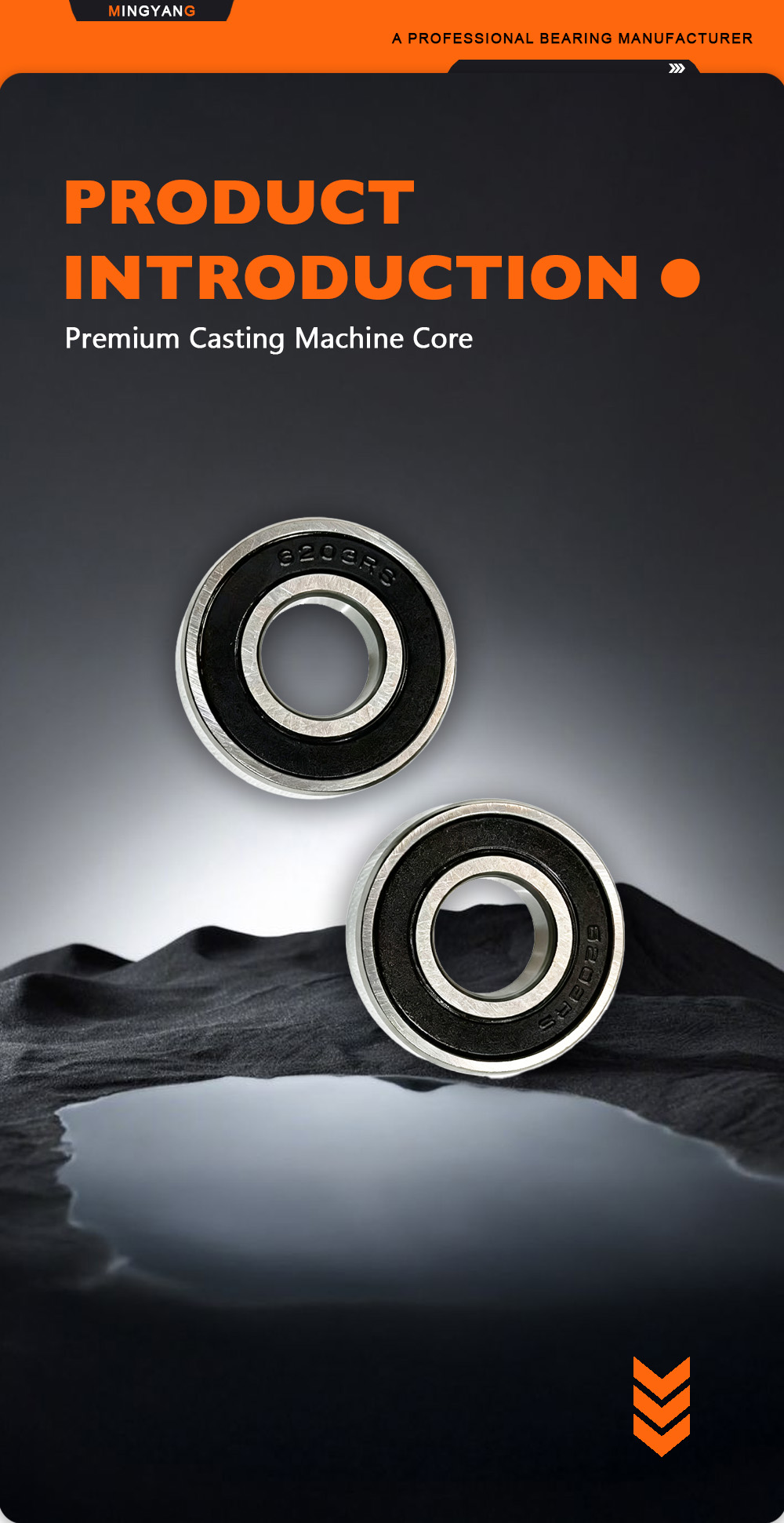 6203‑2RS Standard Size Machinery Replacement Bearing x